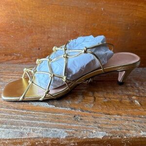 J. Crew Elegant Gold Heels